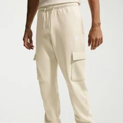 Nike Fleece Mens Cuffed Mid Rise Regular Fit Active Cargo Pant