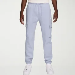 Nike Fleece Mens Cuffed Mid Rise Regular Fit Active Cargo Pant