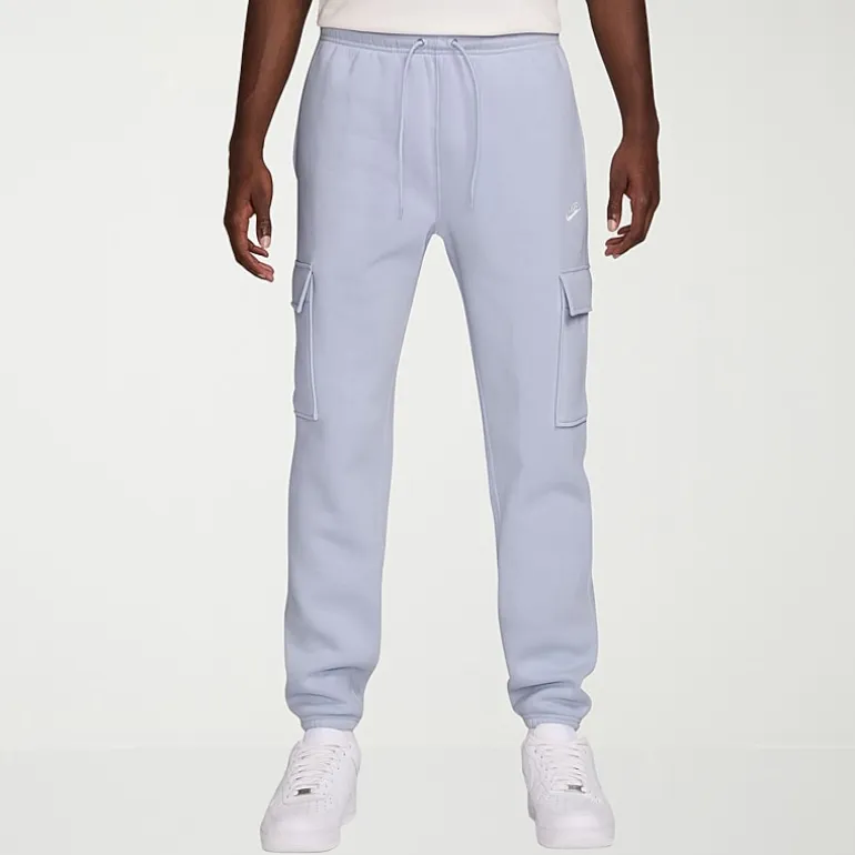 Nike Fleece Mens Cuffed Mid Rise Regular Fit Active Cargo Pant