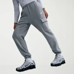 Nike Fleece Mens Cuffed Mid Rise Regular Fit Active Cargo Pant
