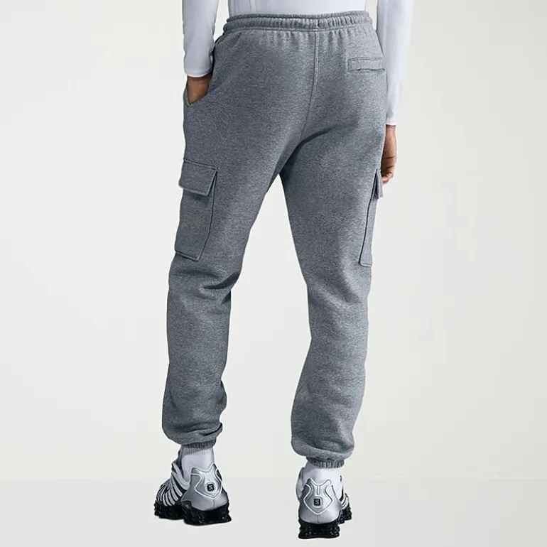 Nike Fleece Mens Cuffed Mid Rise Regular Fit Active Cargo Pant