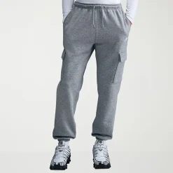 Nike Fleece Mens Cuffed Mid Rise Regular Fit Active Cargo Pant