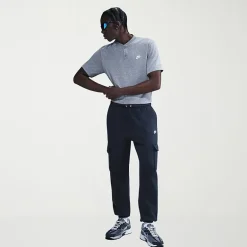 Nike Fleece Mens Cuffed Mid Rise Regular Fit Active Cargo Pant