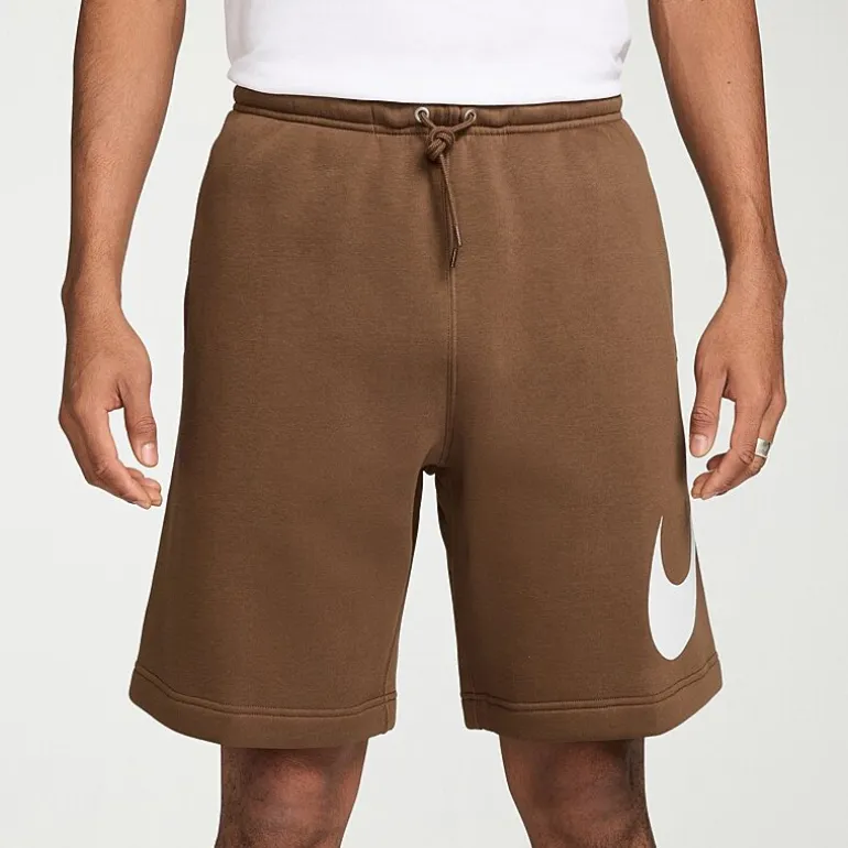 Nike Fleece Mens 11" Mid Rise Big and Tall Workout Shorts