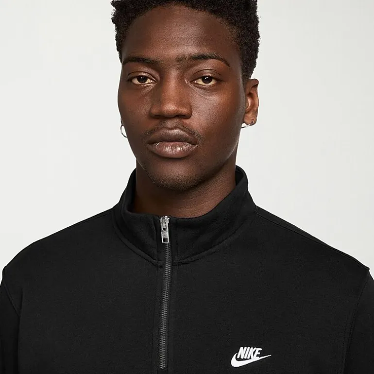 Nike Fleece Mens Mock Neck Long Sleeve Sweatshirt