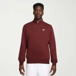 Nike Fleece Mens Mock Neck Long Sleeve Sweatshirt