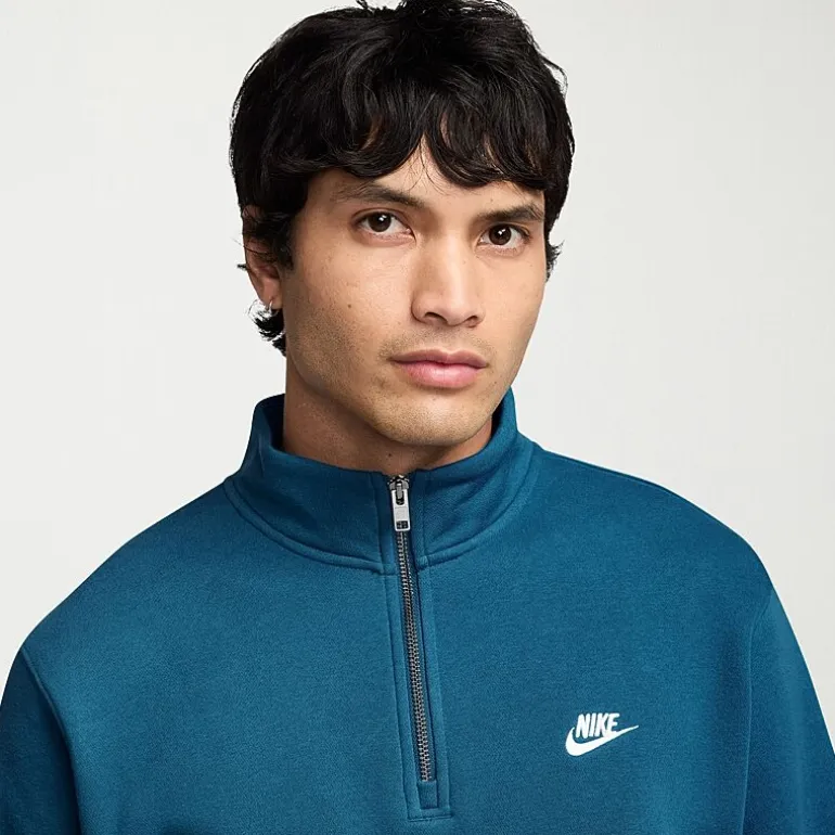 Nike Fleece Mens Mock Neck Long Sleeve Sweatshirt
