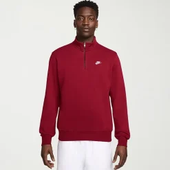 Nike Fleece Mens Mock Neck Long Sleeve Sweatshirt