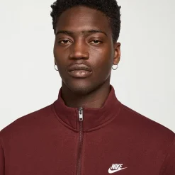 Nike Fleece Mens Mock Neck Long Sleeve Sweatshirt