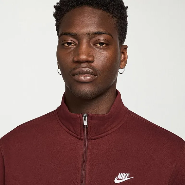 Nike Fleece Mens Mock Neck Long Sleeve Sweatshirt