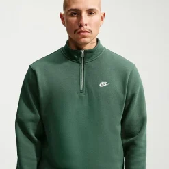 Nike Fleece Mens Mock Neck Long Sleeve Sweatshirt