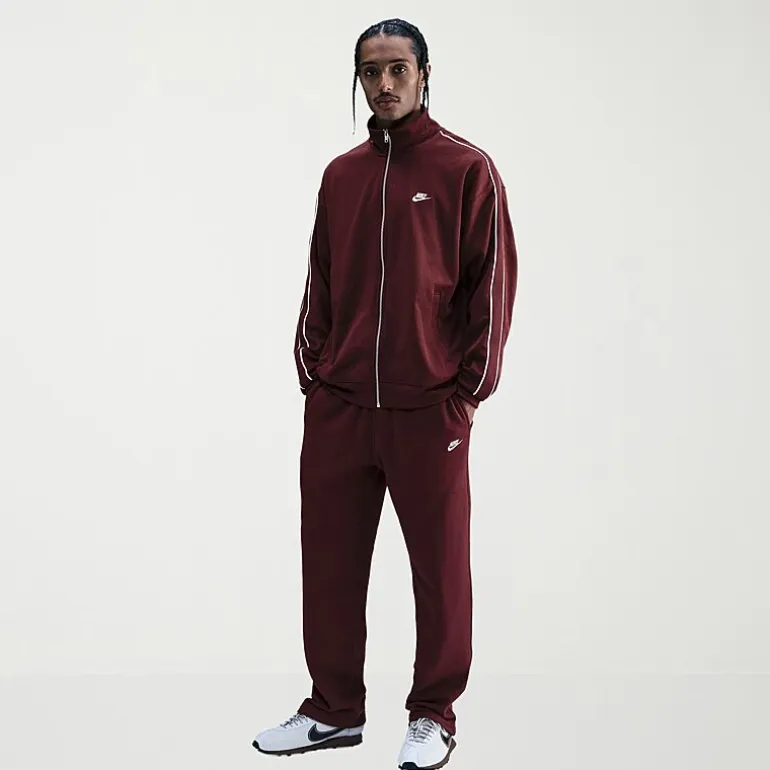 Nike Fleece Mens Straight Mid Rise Regular Fit Workout Pant