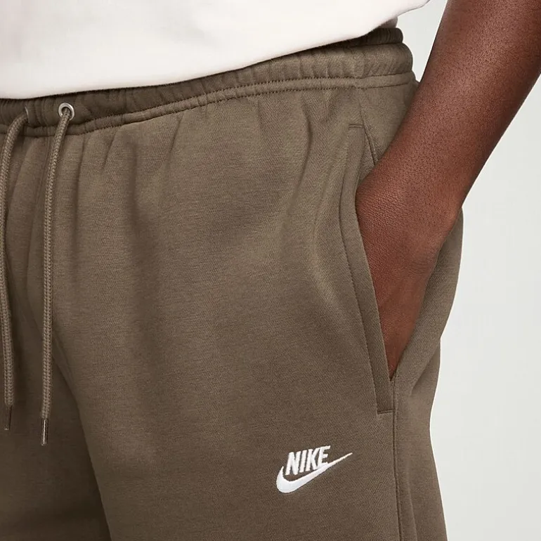 Nike Fleece Mens Straight Mid Rise Regular Fit Workout Pant