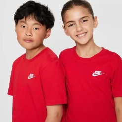 Nike Futura Big Kid Unisex Hooded Short Sleeve Active T-Shirt