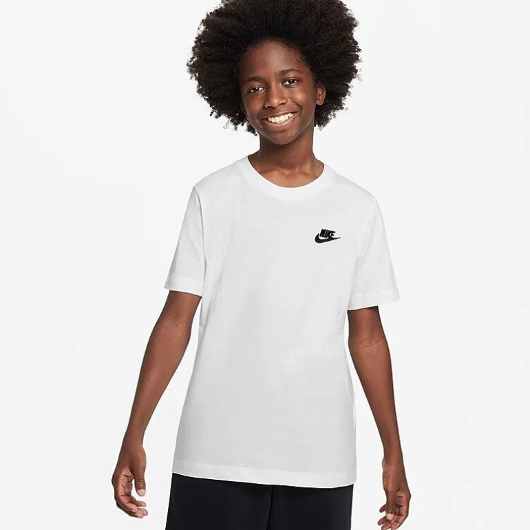 Nike Futura Big Kid Unisex Hooded Short Sleeve Active T-Shirt