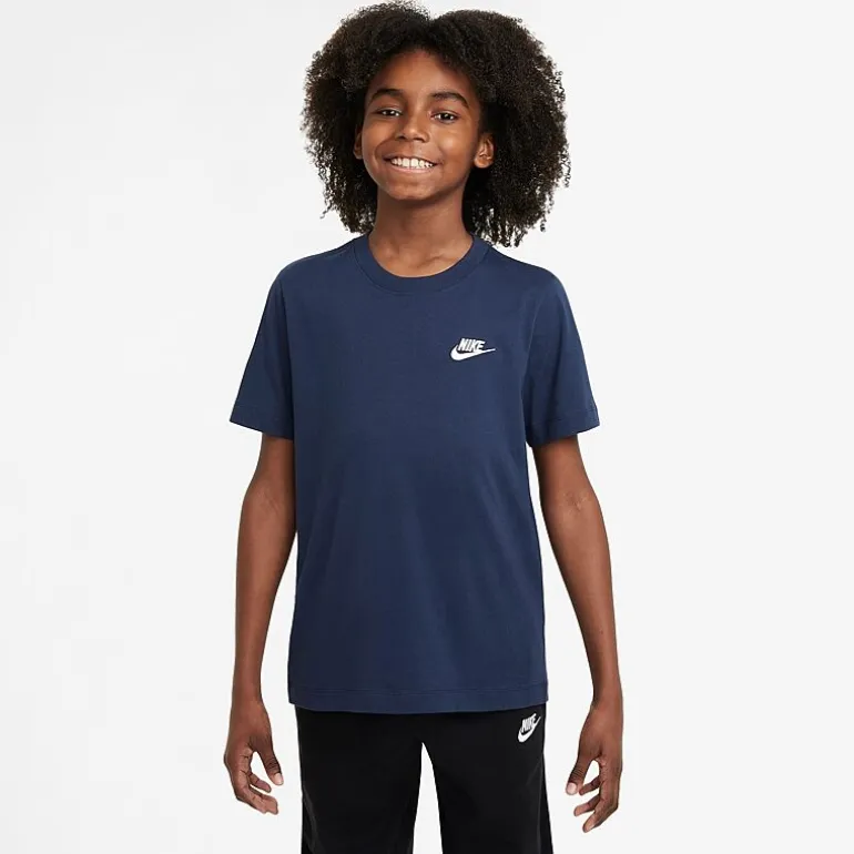 Nike Futura Big Kid Unisex Hooded Short Sleeve Active T-Shirt