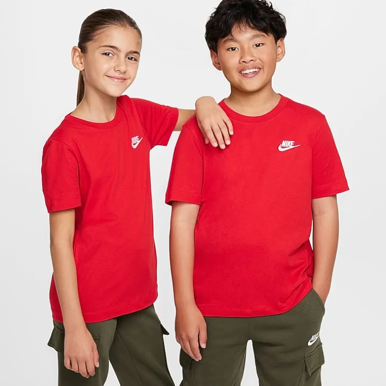 Nike Futura Big Kid Unisex Hooded Short Sleeve Active T-Shirt