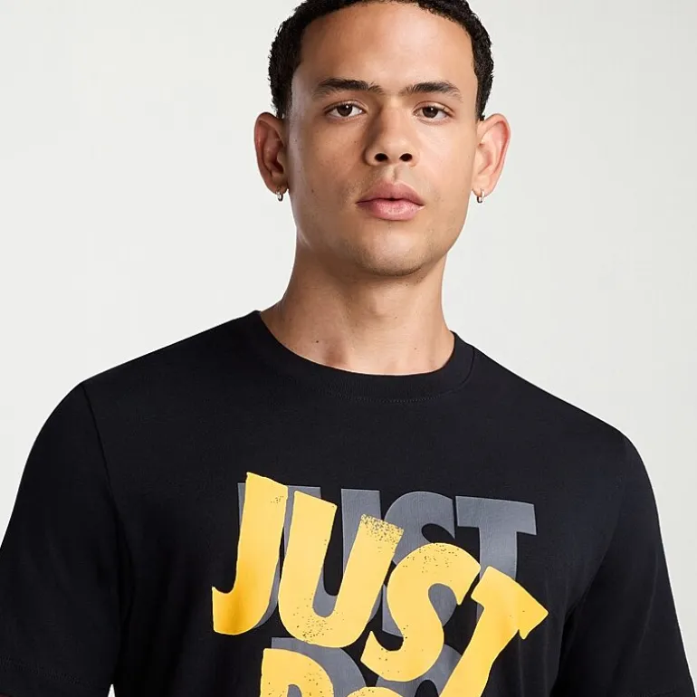 Nike Just Do It Mens Crew Neck Short Sleeve Regular Fit Big and Tall Graphic T-Shirt