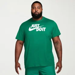 Nike Just Do It Mens Crew Neck Short Sleeve Classic Fit Big and Tall Graphic T-Shirt