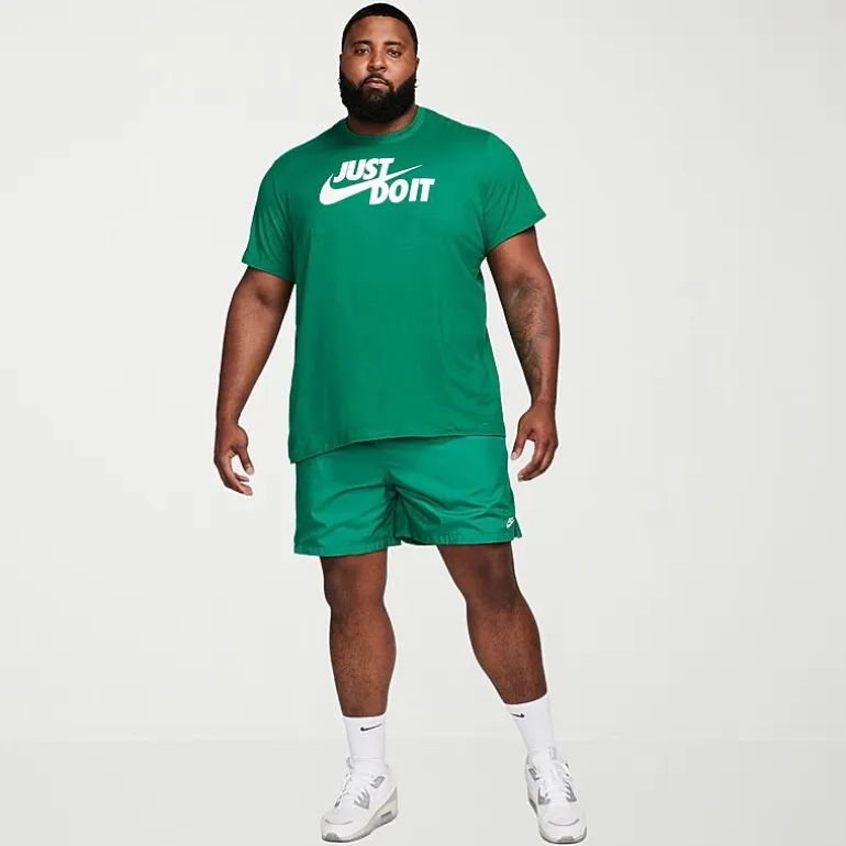 Nike Just Do It Mens Crew Neck Short Sleeve Classic Fit Big and Tall Graphic T-Shirt