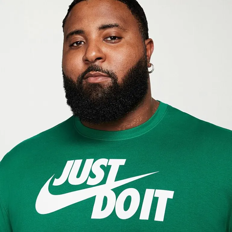 Nike Just Do It Mens Crew Neck Short Sleeve Classic Fit Big and Tall Graphic T-Shirt