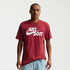Nike Just Do It Mens Crew Neck Short Sleeve Classic Fit Big and Tall Graphic T-Shirt