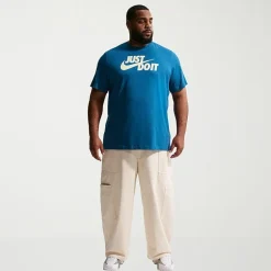 Nike Just Do It Mens Crew Neck Short Sleeve Classic Fit Big and Tall Graphic T-Shirt