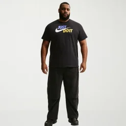 Nike Just Do It Mens Crew Neck Short Sleeve Classic Fit Big and Tall Graphic T-Shirt