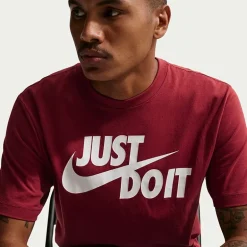 Nike Just Do It Mens Crew Neck Short Sleeve Classic Fit Big and Tall Graphic T-Shirt