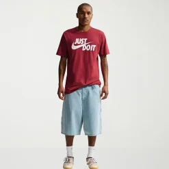 Nike Just Do It Mens Crew Neck Short Sleeve Classic Fit Big and Tall Graphic T-Shirt