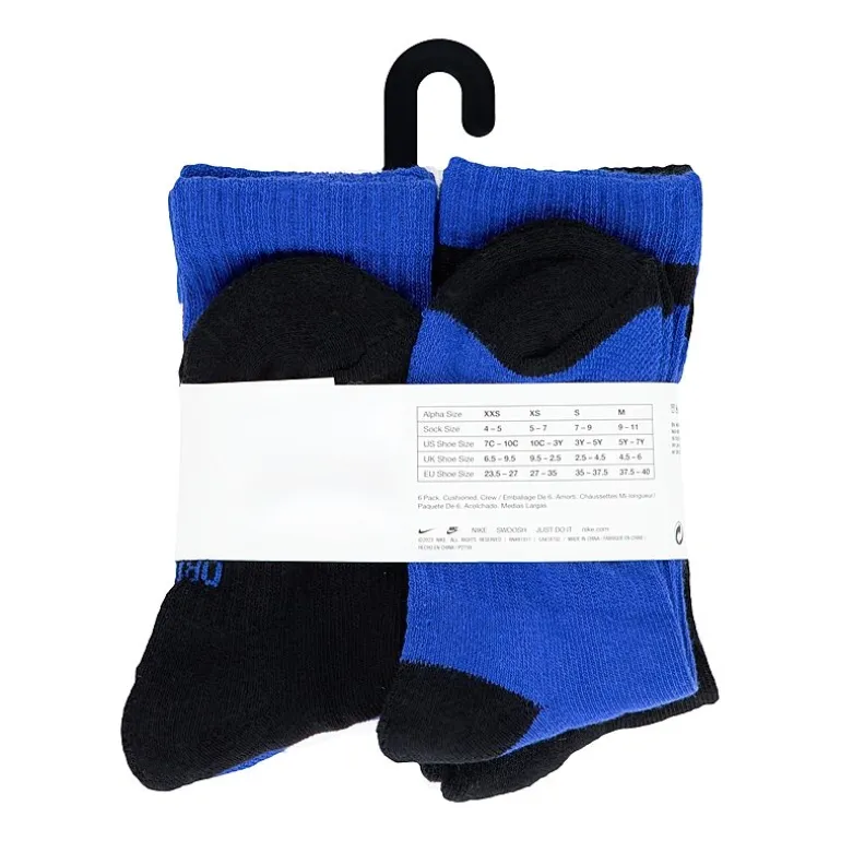 Nike Little & Big Kid Boys 6 Pair Crew Socks