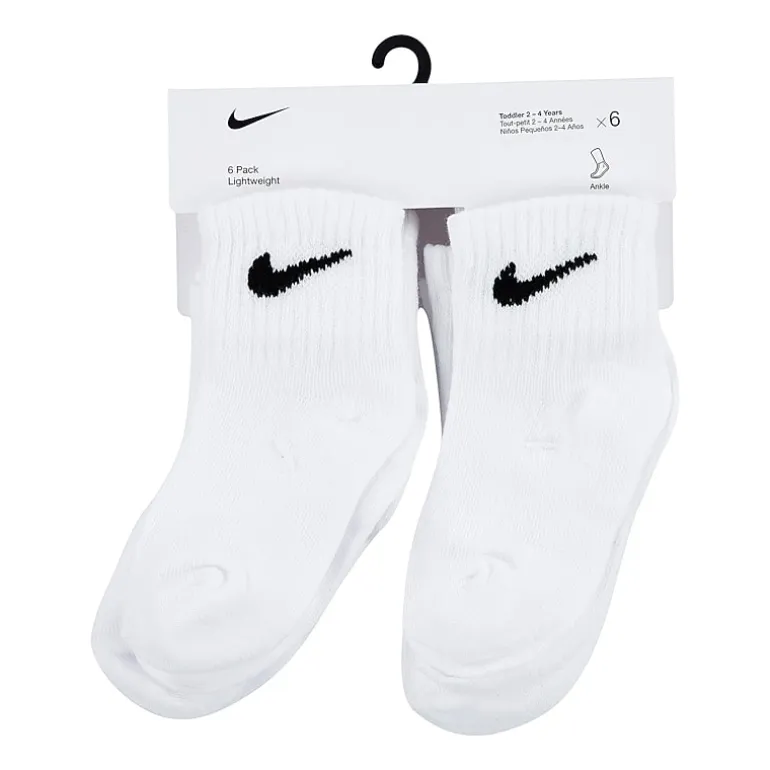 Nike Little & Big Kid Boys 6 Pair Quarter Ankle Socks