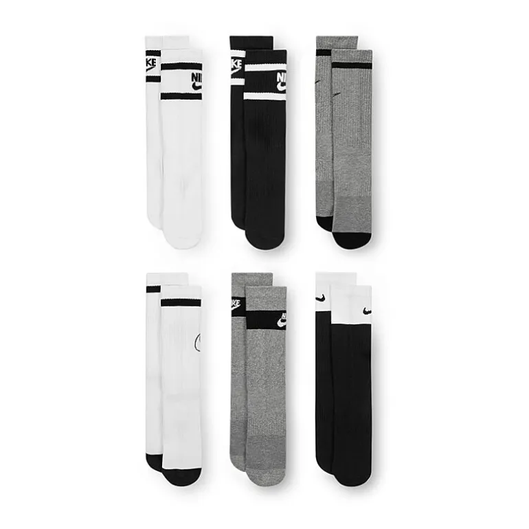 Nike Little & Big Kid Unisex 6 Pair Crew Socks