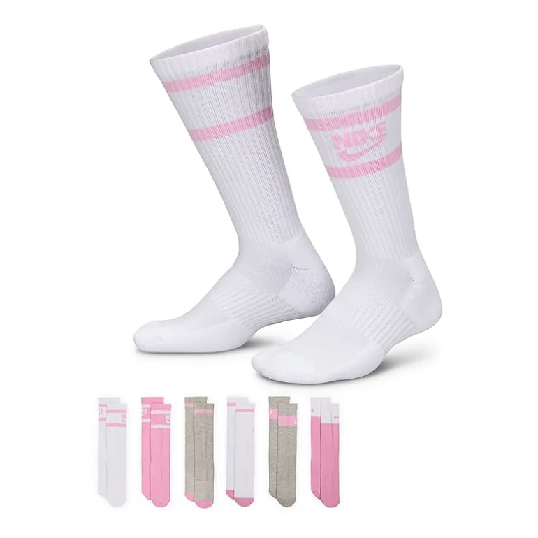 Nike Little & Big Kid Unisex 6 Pair Crew Socks
