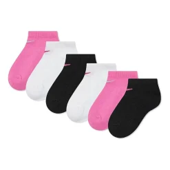Nike Little Girls Multi-Pack 6 Pair Low Cut Socks