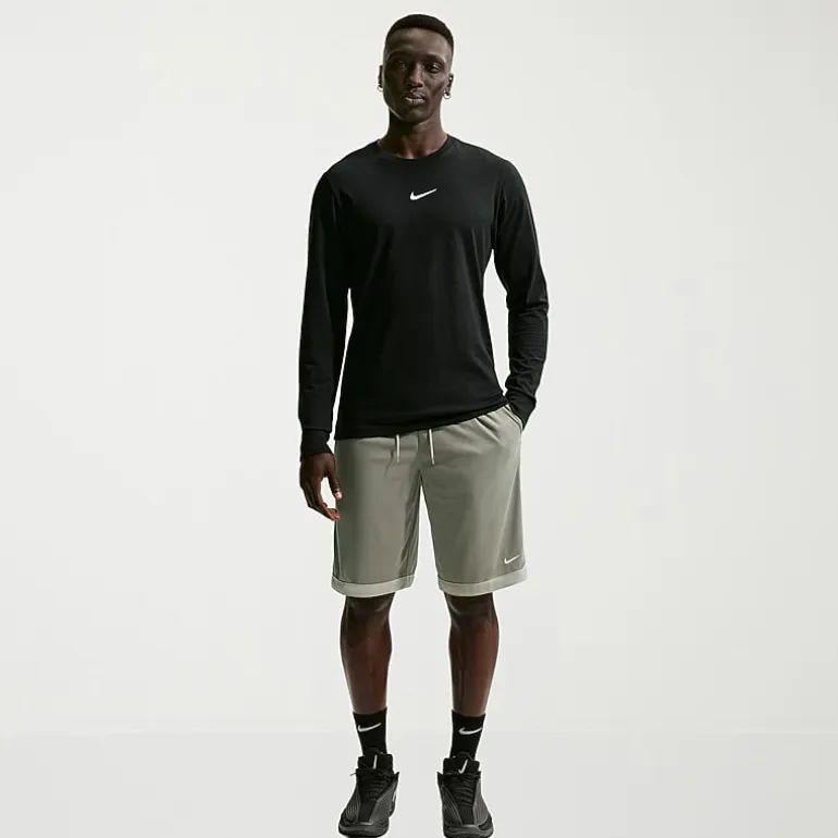 Nike Mens Big and Tall Mid Rise 11" Basketball Short