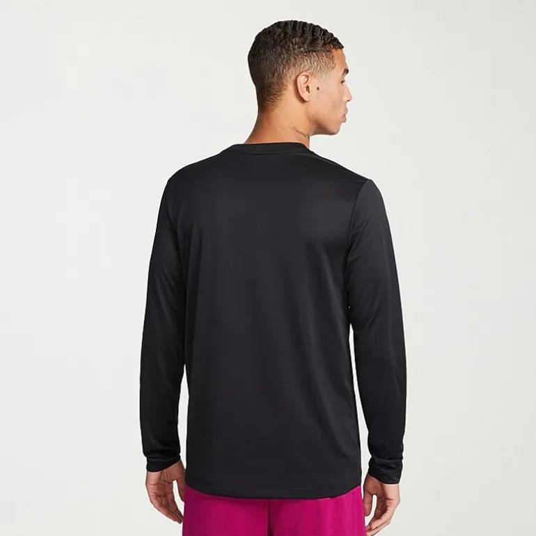 Nike Mens Crew Neck Long Sleeve Quick Dry Active T-Shirt