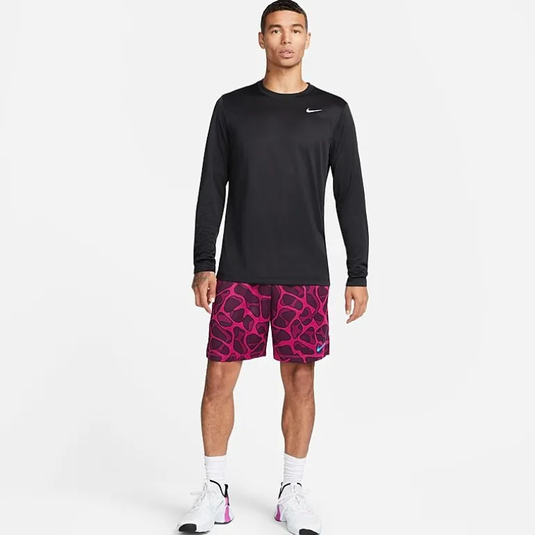 Nike Mens Crew Neck Long Sleeve Quick Dry Active T-Shirt