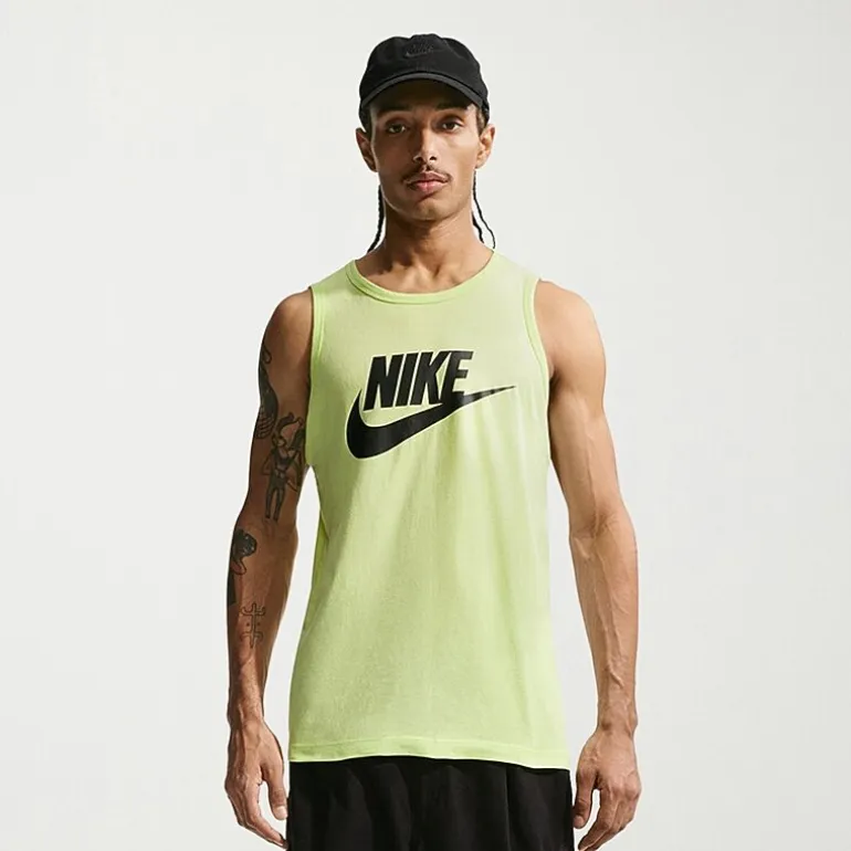 Nike Mens Crew Neck Sleeveless Muscle T-Shirt
