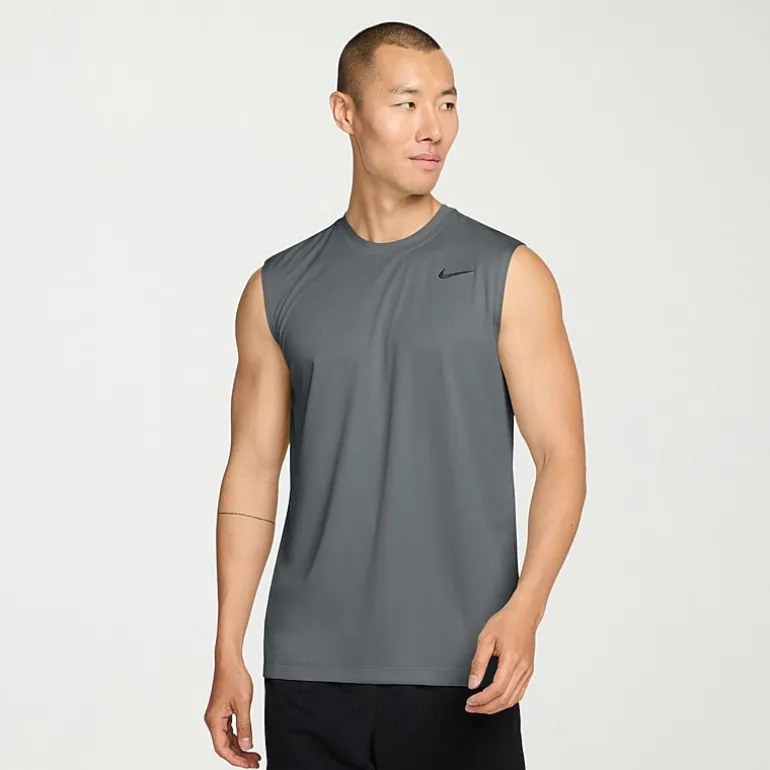 Nike Mens Crew Neck Sleeveless Big and Tall Muscle T-Shirt