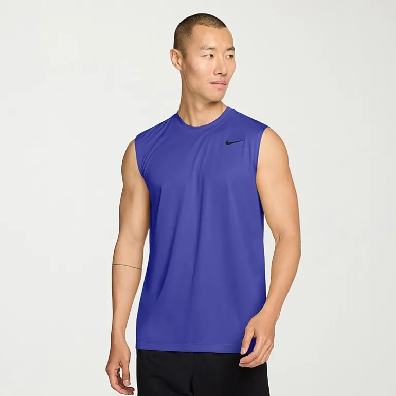 Nike Mens Crew Neck Sleeveless Big and Tall Muscle T-Shirt