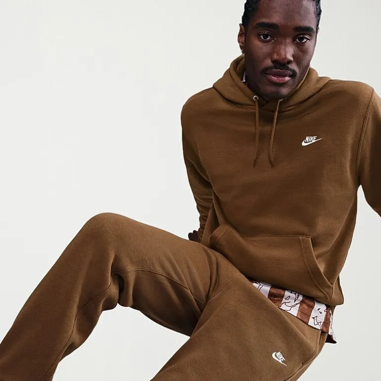 Nike Mens Cuffed Mid Rise Regular Fit Fleece Active Jogger Pant