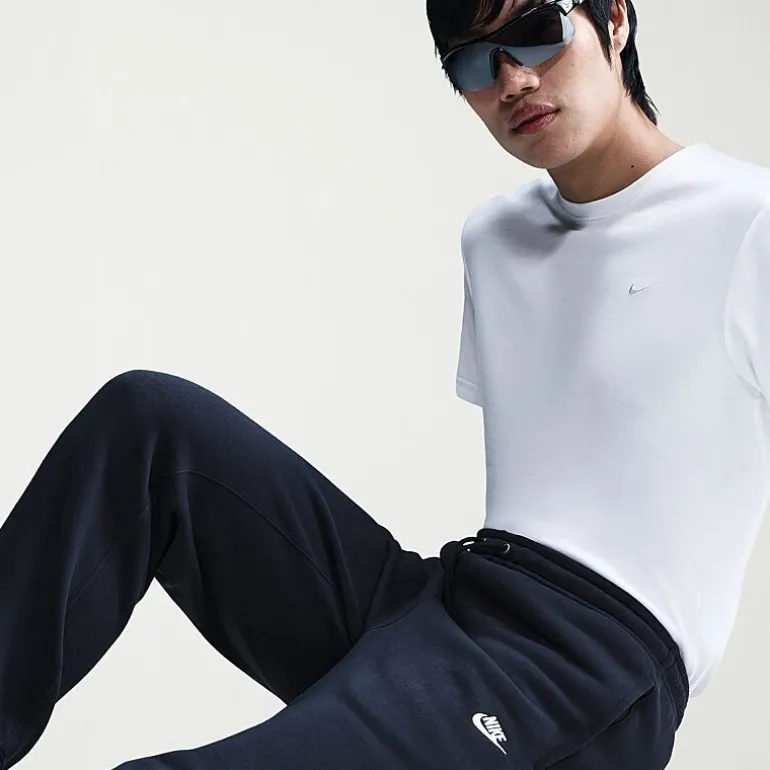 Nike Mens Cuffed Mid Rise Regular Fit Fleece Active Jogger Pant