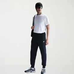 Nike Mens Cuffed Mid Rise Regular Fit Fleece Active Jogger Pant