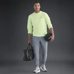 Nike Mens Cuffed Mid Rise Regular Fit Fleece Active Jogger Pant