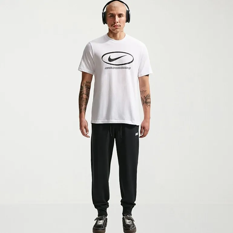Nike Mens Cuffed Mid Rise Regular Fit Knit Jogger Pant