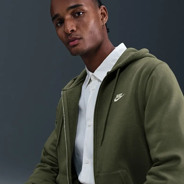 Nike Mens Long Sleeve Fleece Zipper Active Big and Tall Hoodie