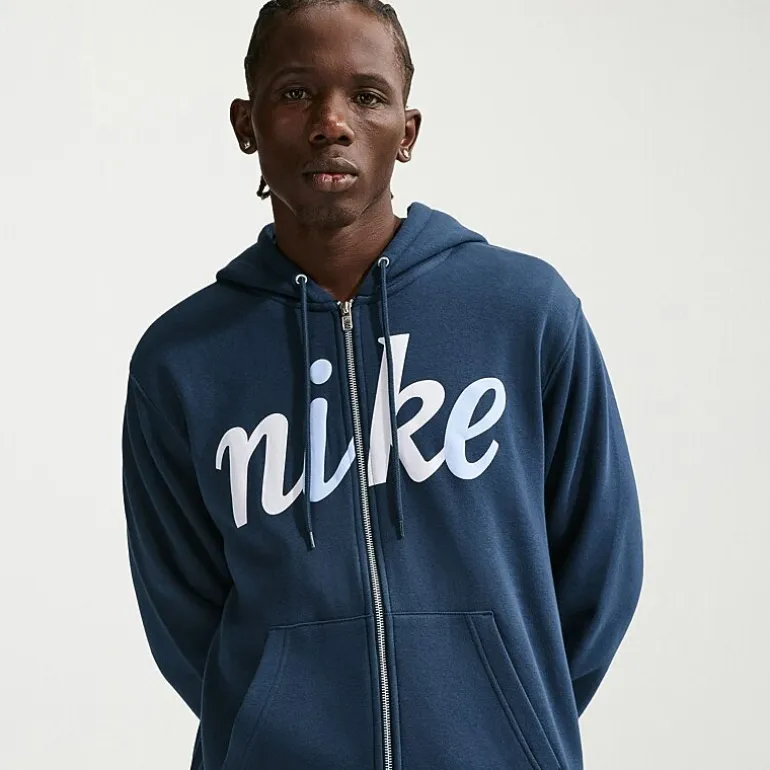 Nike Mens Long Sleeve Fleece Zipper Active Hoodie