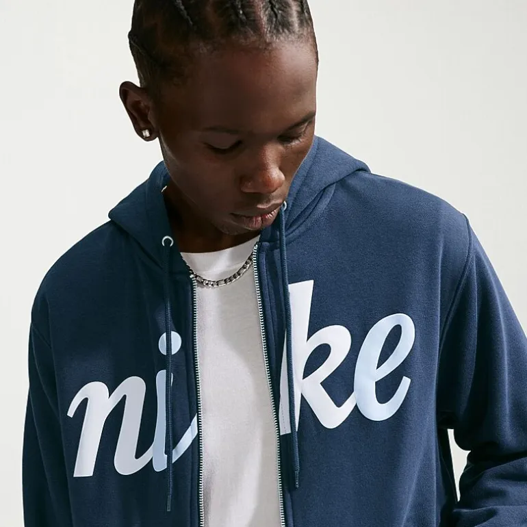 Nike Mens Long Sleeve Fleece Zipper Active Hoodie