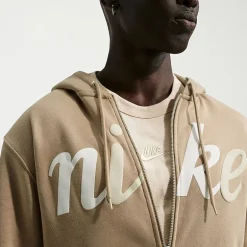 Nike Mens Long Sleeve Fleece Zipper Active Hoodie